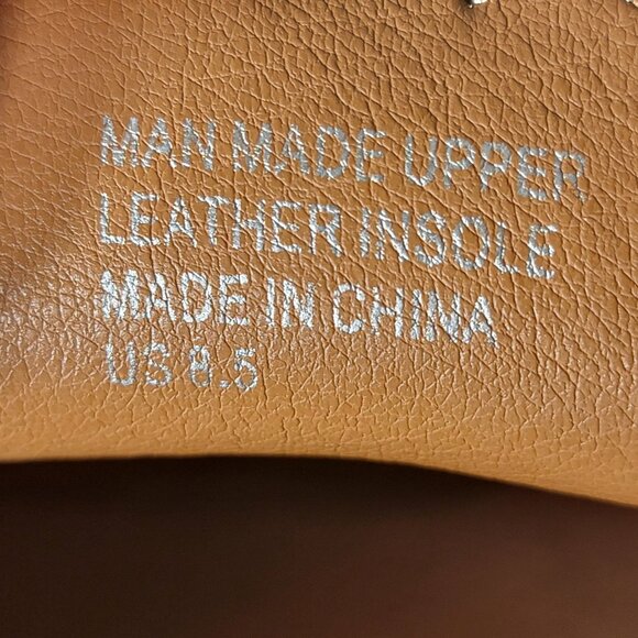 Mi iM Simone Mule Shoe Embroidered Vegan Leather Slip On Closed Toe Shoe 8.5 - Picture 12 of 12